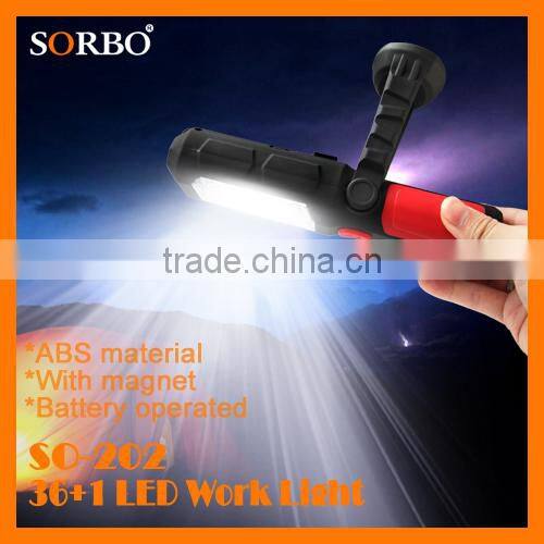 SORBO Super Brightness Magnetic LED Flashlight Torch Strong Power Light LED Torch for Emergency Stand 36 5 LED Work Lights