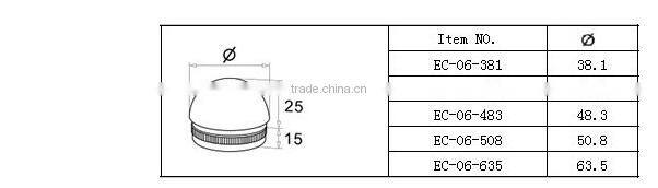 stainless steel fitting end-cap cover flange wall bracket elbow