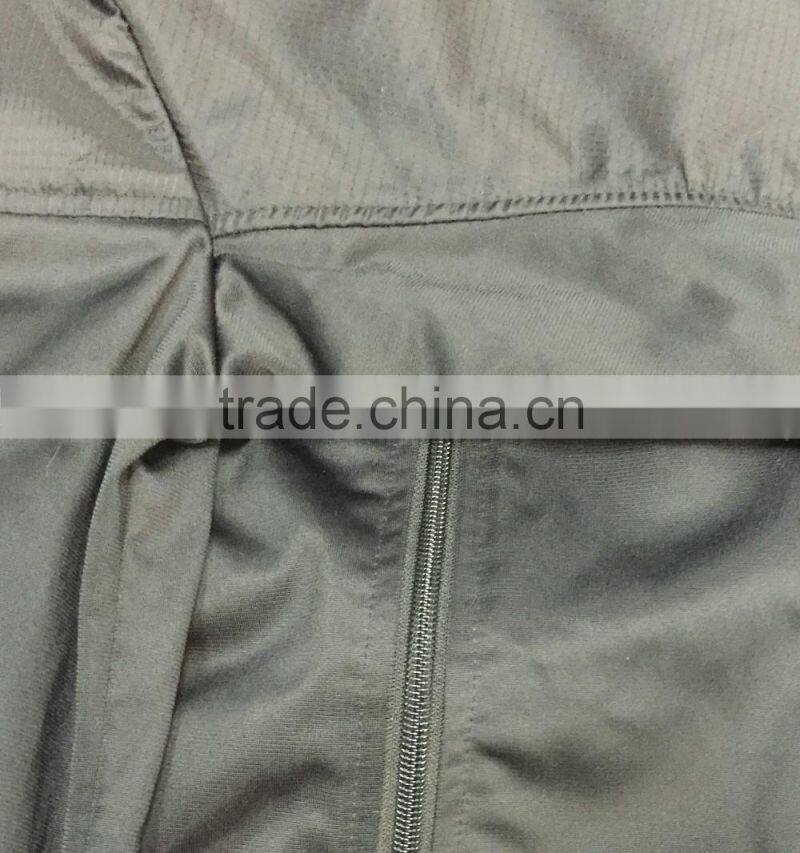 plain black windbreaker jacket