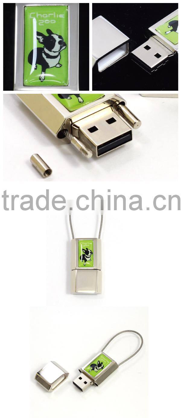 Wholesale new design good price custom usb with custom stickers