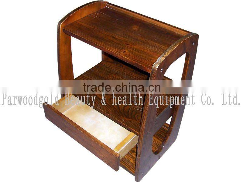 2016 Christmas Hot Sale Wooden Mobile Beauty Trolley