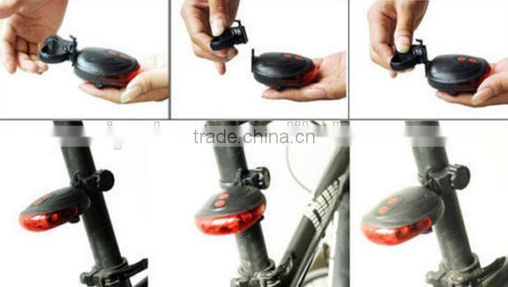Best selling 5LED bicycle rear light /bike tail lights /bicycle laser light