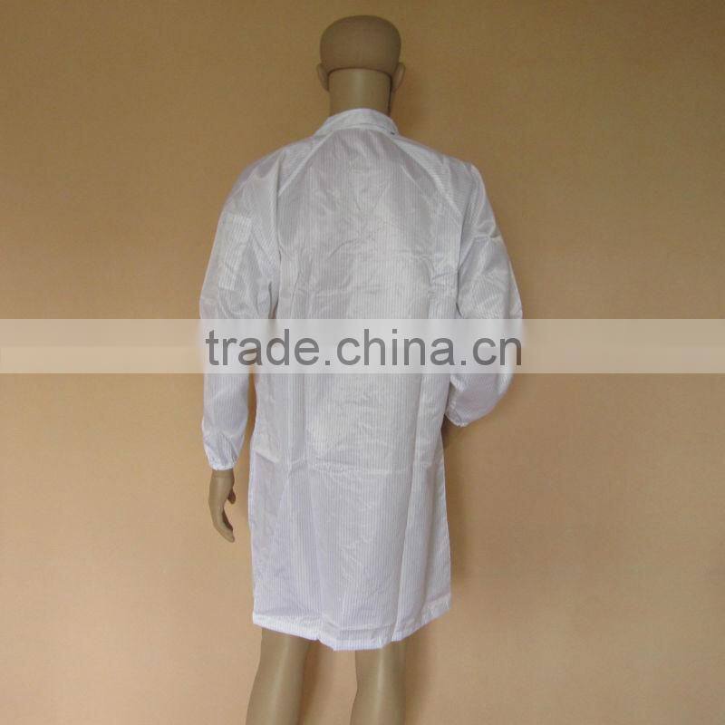 Dust free unisex ESD White Coat for hospital