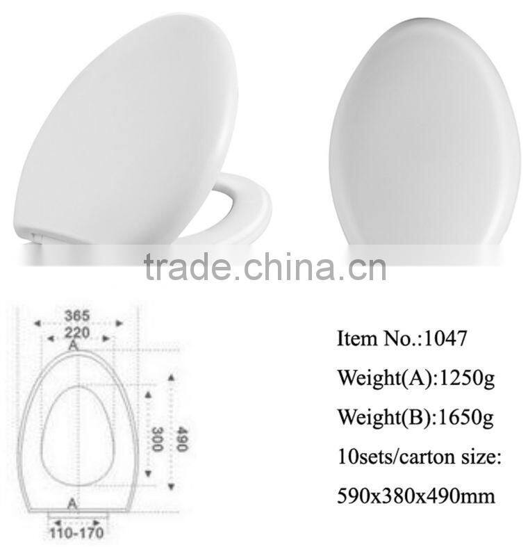 1047 hot sale decorative soft close plastic bidet toilet seat