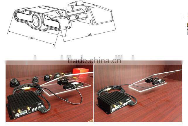 High-resolution CMOS 6mm lens separate dual lens car camera