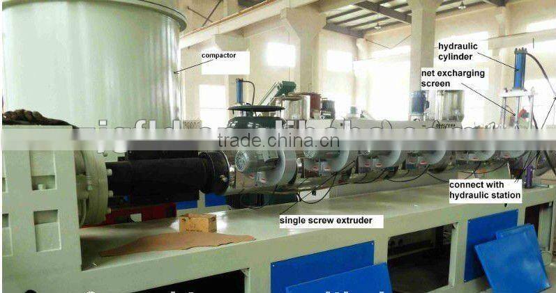 PP PE film pelletizing line/plastic granulator
