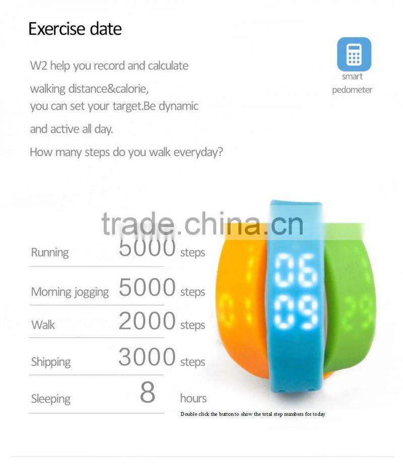 Touch screen OLED Display bluetooth bracelet, Pedometer Calorie Waterproof smart bluetooth bracelet