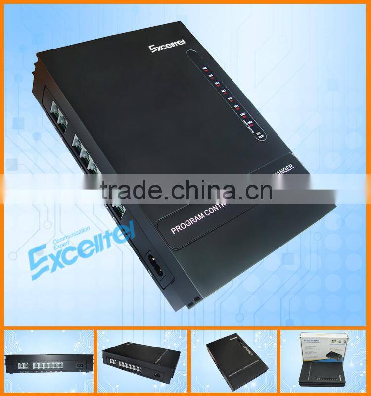 Excelltel /PABX system / SOHO PBX / mini pbx/MD206 2 CO line 6 extension for home and office