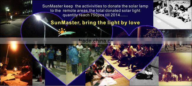 12V/24V Intelligent solar street light with pole