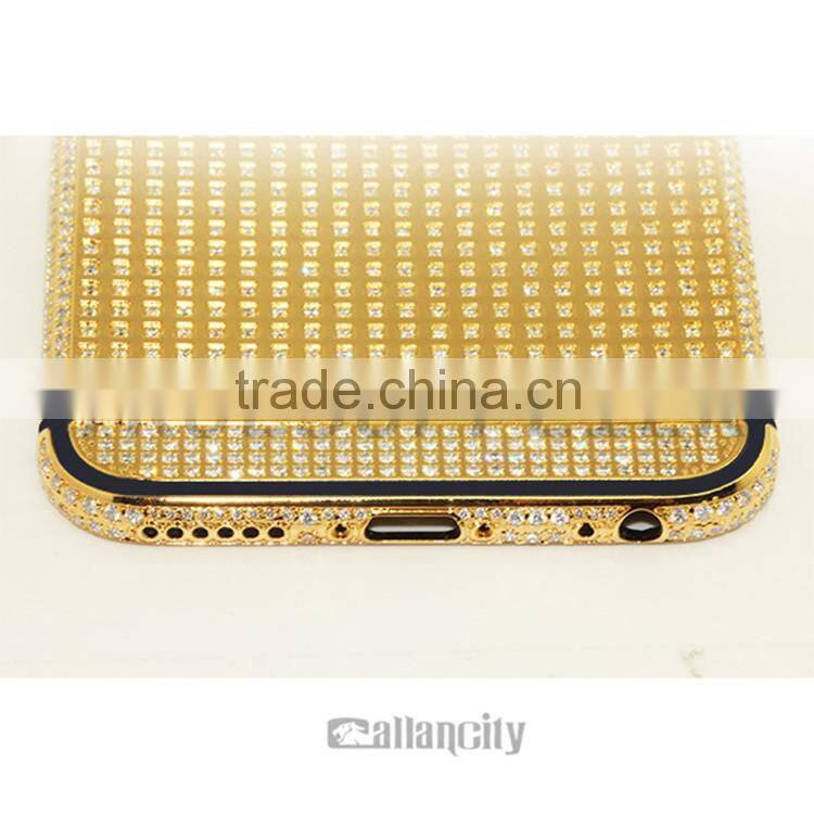 New design for Samsung gold middle plate for samsung galaxy s4 gold bezel front housing