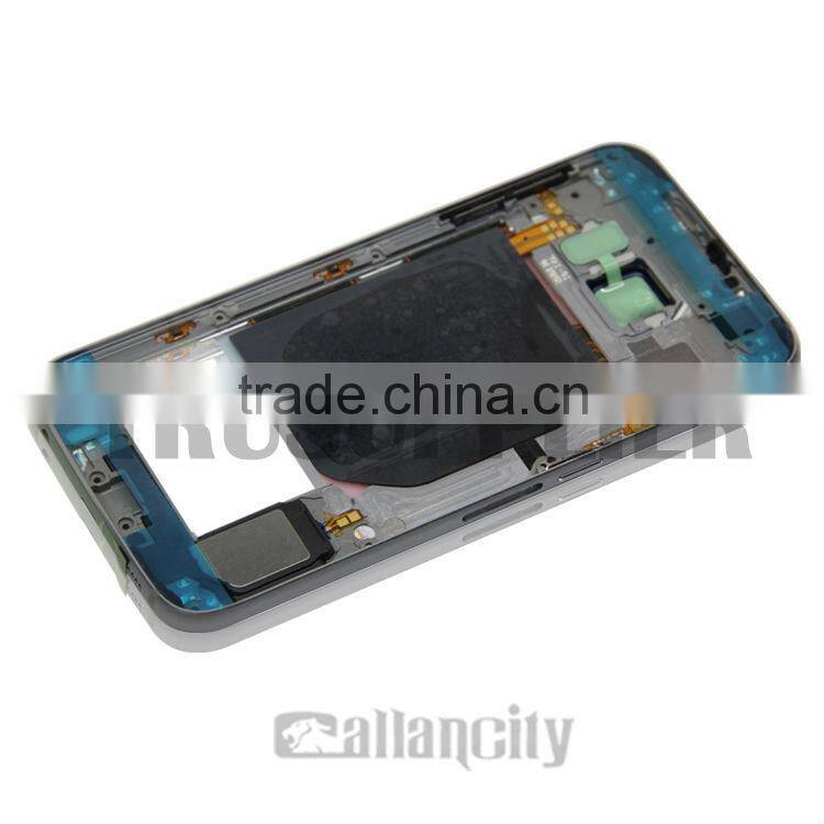 Factory Price Gold plating middle frame for SAMSUNG S6 Gold plated Middle Frame with Diomands