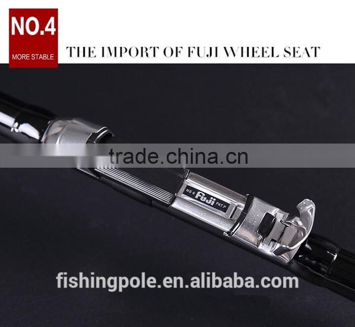 18' 5.4M Carbon Fishing Rod Front Fishing Rod with Fuji Wheel Seat