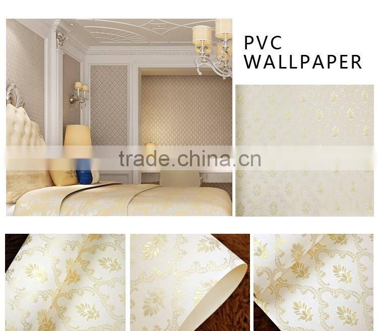 2016 new pvc wallpaper with beautiful designs