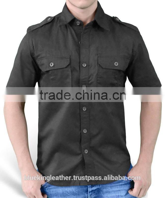 GOTHIC 2015 SHIRT SURPLUS BLACK COTTON MEN'S STEAMPUNK GOTH