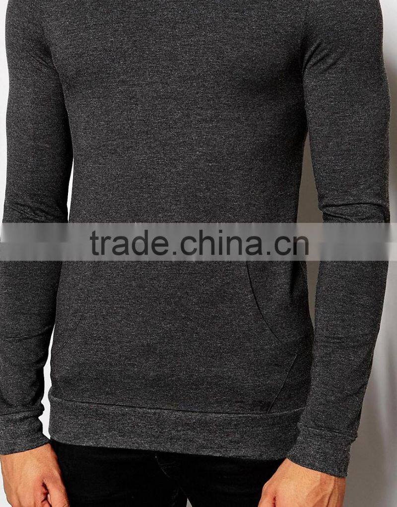 Daijun low price with hood 100% cotton grey custom pullover muscle fit hoodie