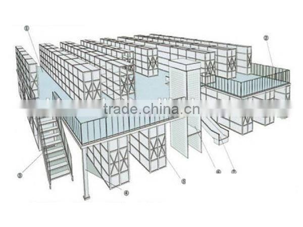 Structure Steel Fabrication Mezzanine Shelf Rack