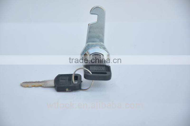 Zinc alloy file cabinet lock stainless steel finish blade cam lock