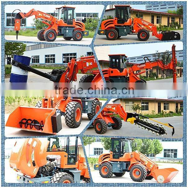 construction equipment 2.5 ton wheel loader price cheap for sale