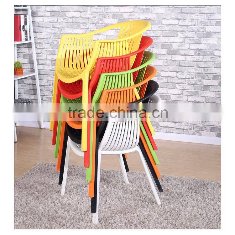 Cheap stackable plastic chairs with armrests