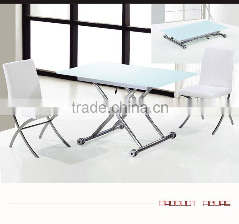 Folding Glass Dining Table General Used Dining Room Furniture