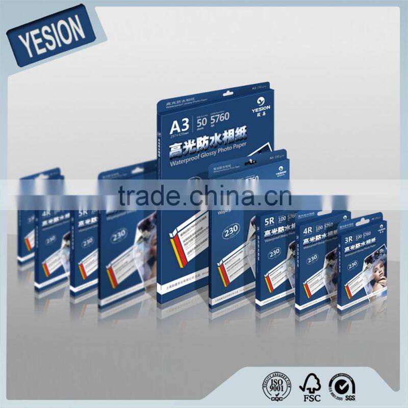 Yesion Inkjet Photo Paper, Wholesale Glossy Photo Paper Frame Use 115gsm~260gsm
