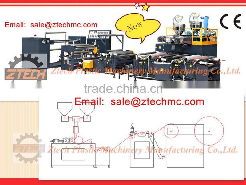 easy to operate single screw extrusion pe air bubble film making machine