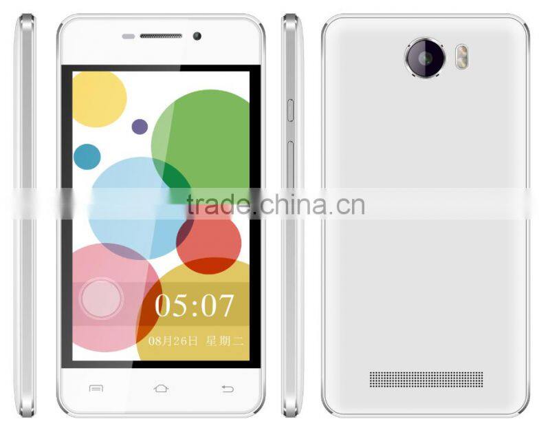 A200 4.0 inch 3G phone 512 4G Aluminum body 1500mah battery smart phone for oem