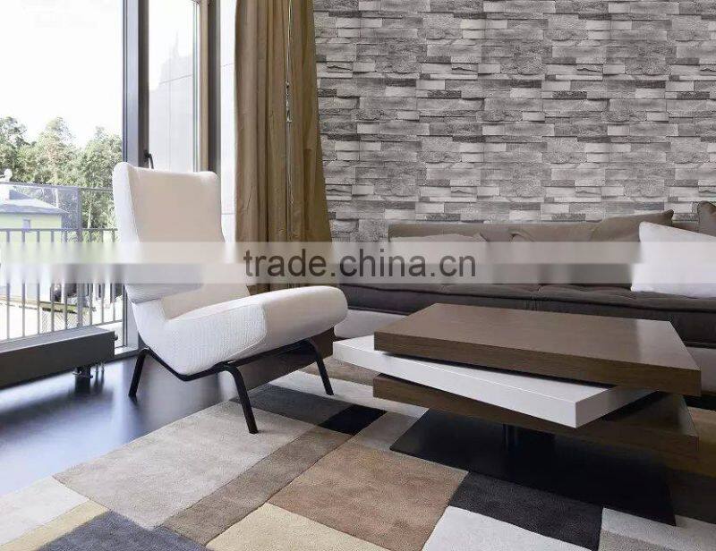 3d wallpaper for home decoration/modern style fireproof wallpaper/cheap modern wallpaper