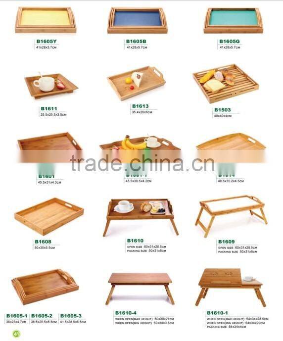 Eco-friendly wooden tea tray/wooden coffee serving tray wholesale