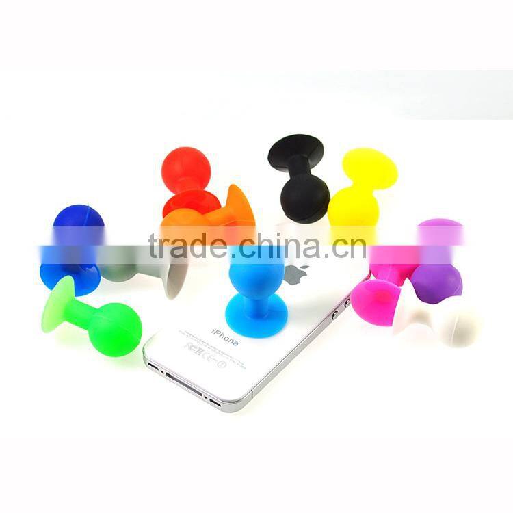 Silicone Mobile Phone Sucker stand/Sucker Holder for iphone mobile phone sucker