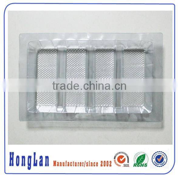 Customized disposable plastic blister plate/packing tray/compartment tray