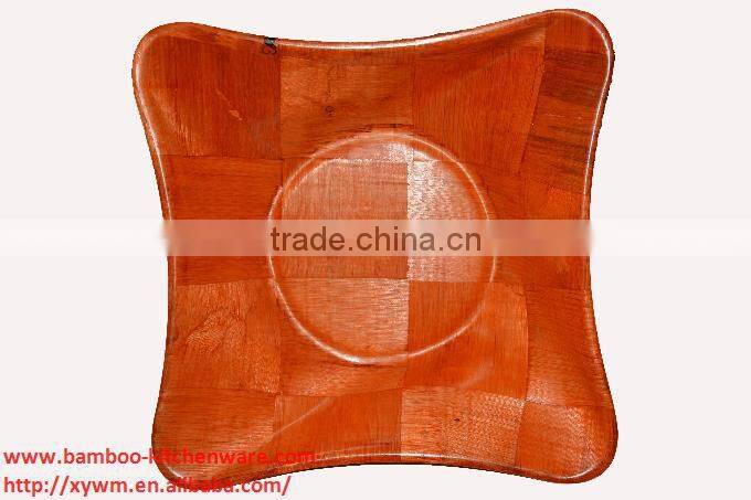 Cheap UFO Star Shape Big Woven Wood Bowl