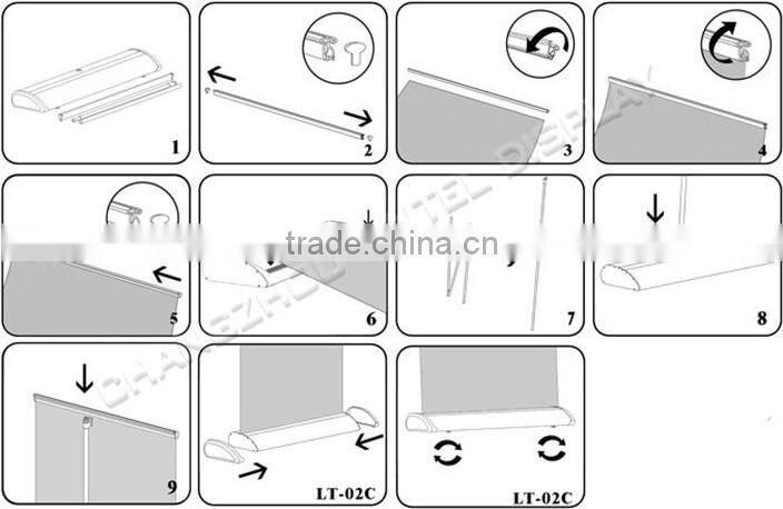advertising retractable backdrop roll up stand