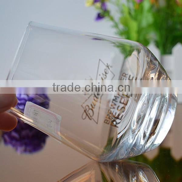 Whiskey glass drinking tumbler/stemless wine glass