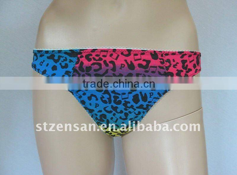 Animal Print Thong Underwear
