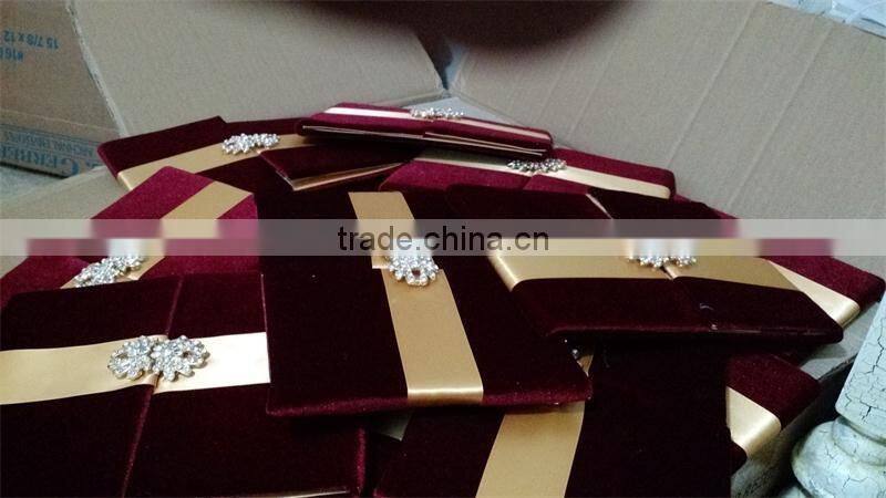 High Quality Copper Metal Pair Rhinestone Buckle For Wedding Invitation