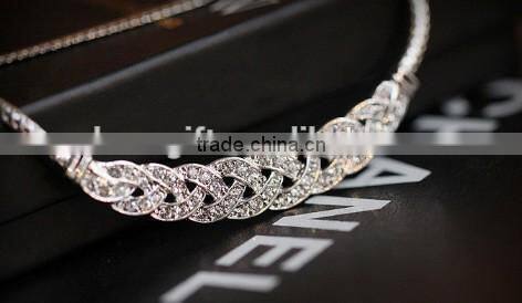 European and American fashion necklace alloy exaggerated fashion brief paragraph sweater chain necklace