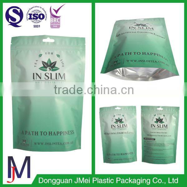 factory printed heat seal aluminum foil stand-up pouch deep freeze bags till -30 celsius degrees
