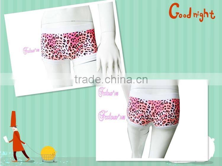 lady boyshort girls' leopard printed bottom panties