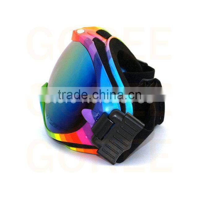 Rainbow colorful Ski Goggles Country Googles Tinted UV400 Skating goggles skiing snow anti-fog Dual Lenses
