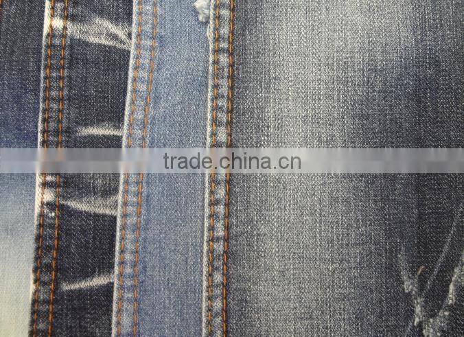 2016 hot summer elastic woven shorts with indigo coolmax spandex denim fabrics