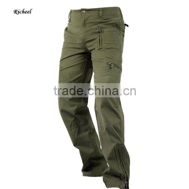 China supplier cotton canavas olive green men military official cargo pants