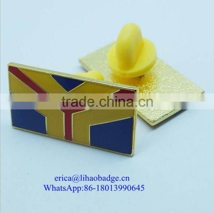 Custom Cheap Soft enamel Metal Security Badges Lapel Pin No Minimum