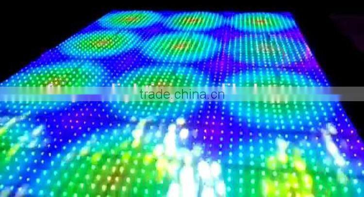 PC/Sub Control 144pcs SMD5050 3in1 RGB 12*12 Pixels Interactive 50*50cm LED Dance Floor