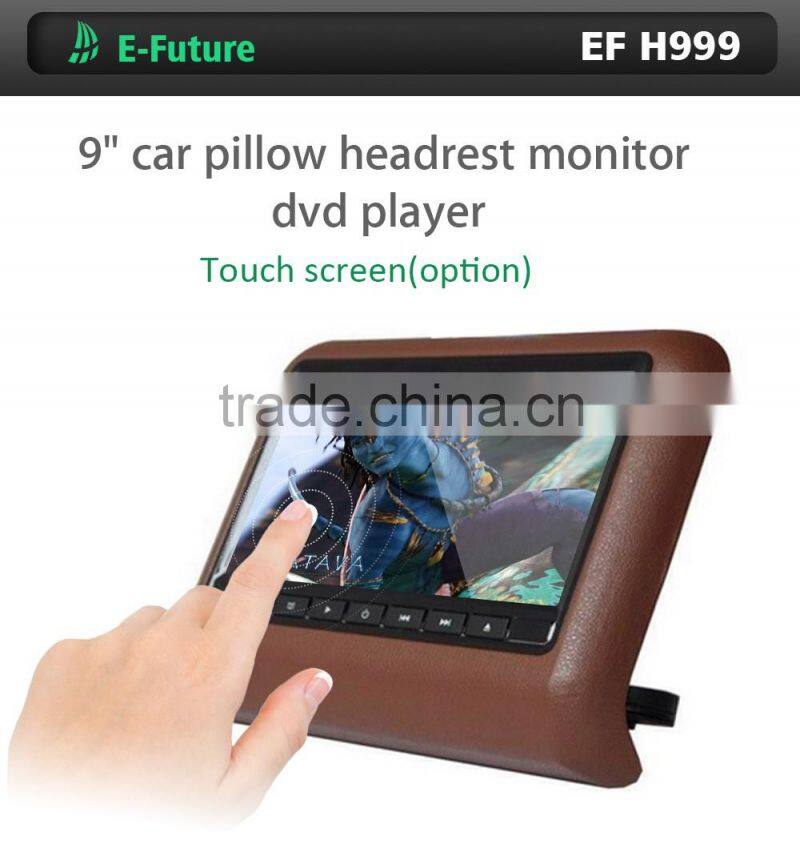 9 inch Portable Universal Headrest monitor with DVD player Car Back Seat LED Monitor
