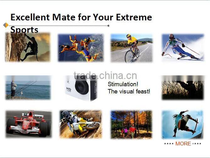 Hot Selling Outdoor Waterproof Action Sport Camera 1080p sports camera sj6000, 30m waterproof extreme