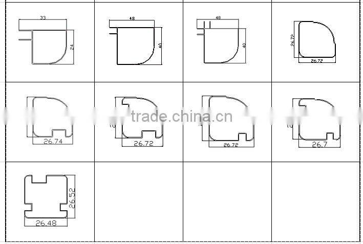 Long Lifespan aluminum profile for kitchen cabinet