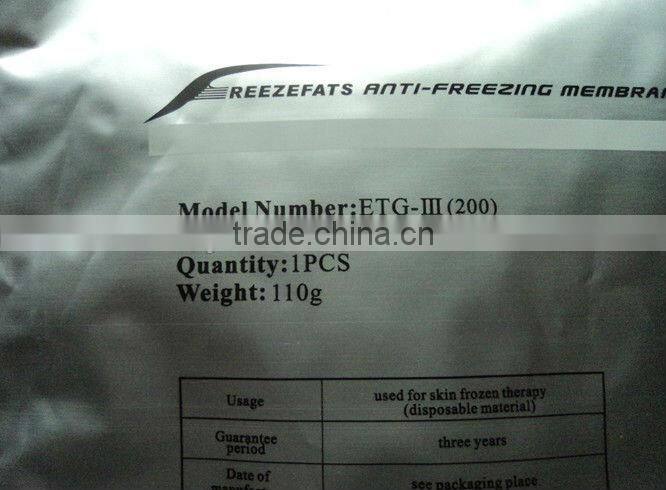 Cryolipolysis anti freeze membrane