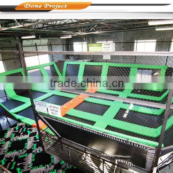 2016 hot Sale trampolines, free design bounce park, top 1 safest trampoline for backyard