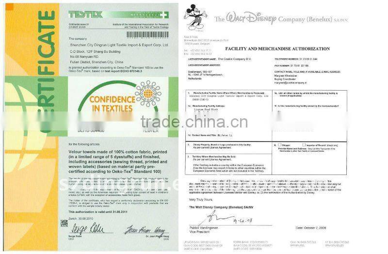 100% cotton jacquard bath towel with CE certificate